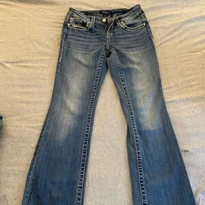 Vigoss Blue Flare Wide Leg Jeans